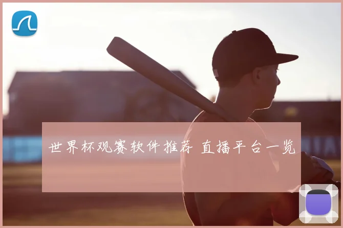 世界杯观赛软件推荐 直播平台一览